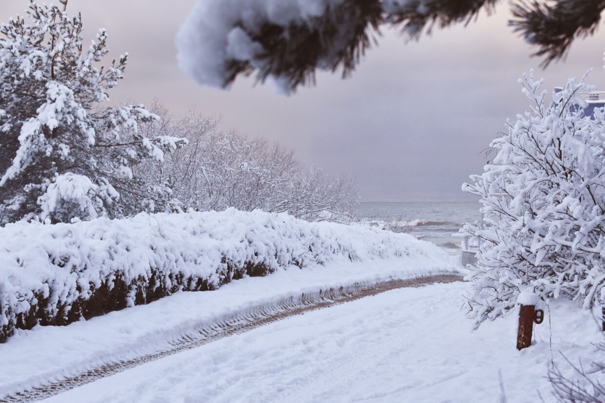 Schnee an der Ostsee - Urlaub auf Usedom